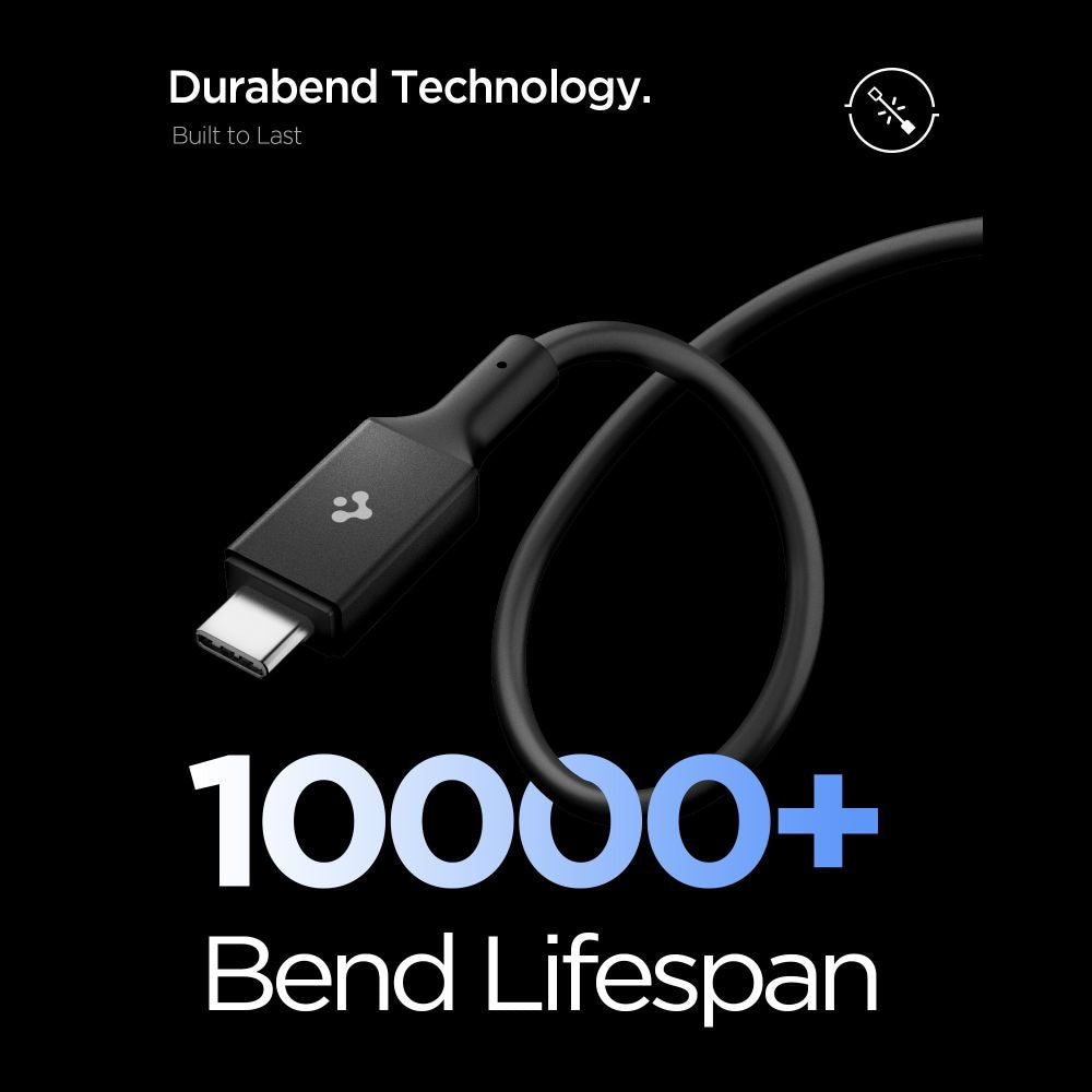 USB-C to USB-C Cable Spigen EB24012CC, 240W, 1.2m, Black ACA09461 _4