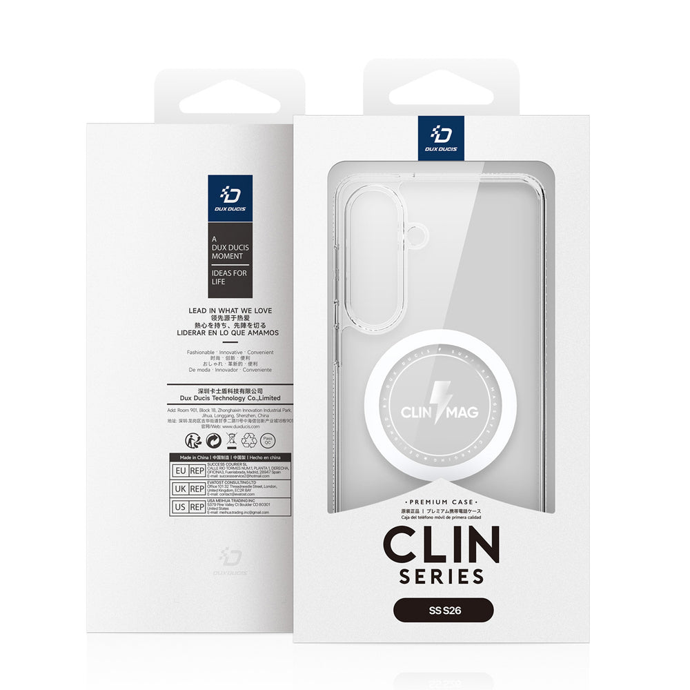 Dux Ducis Clin Mag Case Compatible with MagSafe for Samsung S26 - Transparent_3