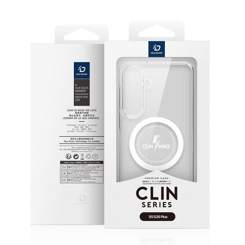 Dux Ducis Clin Mag Case Compatible with MagSafe for Samsung S26 Plus - Transparent_3