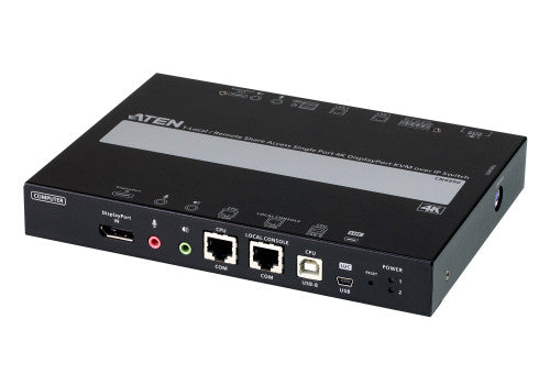 Aten 1 switch KVM a travÃ©s de IP DisplayPort 4K de un solo puerto para acceso a recurso compartido local/remoto_0
