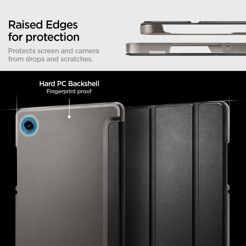 Hard Case Spigen Smart Fold for Samsung Galaxy Tab A11 / Tab A9, Black ACS11175_12