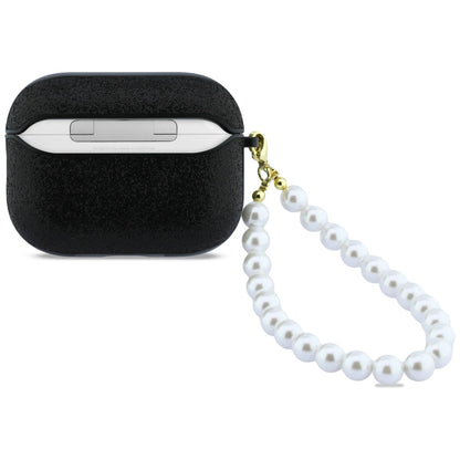 Guess Glitter Pearl Strap Case for AirPods Pro 3 - Black_1