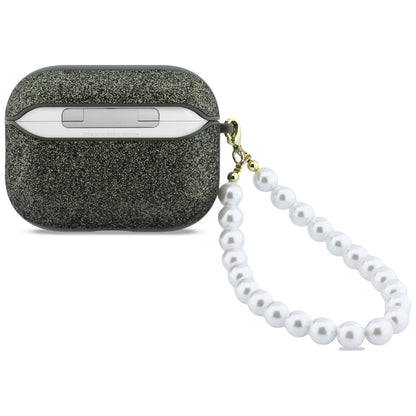 Guess Glitter Pearl Strap Case for AirPods Pro 3 - Black and Glitter_1