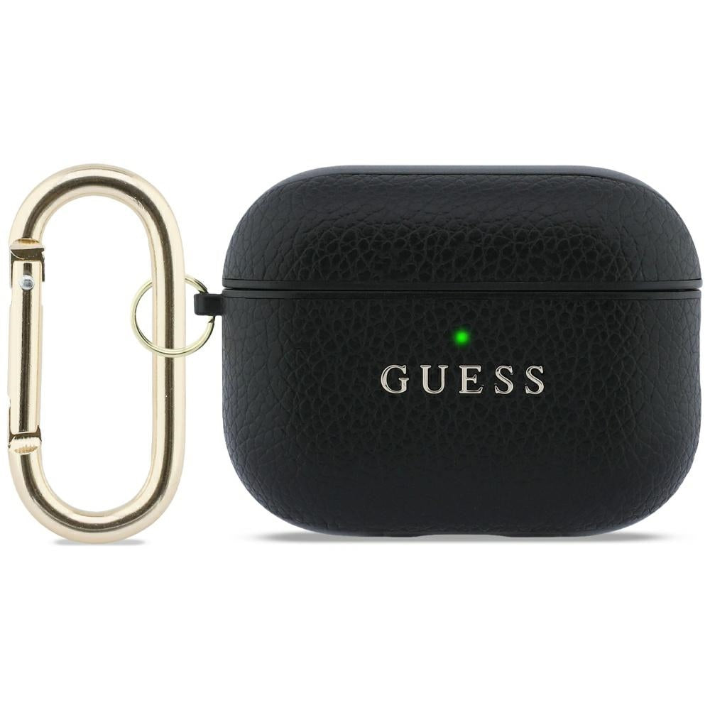 Guess Grained Classic Logo case for AirPods Pro 3 - black_0