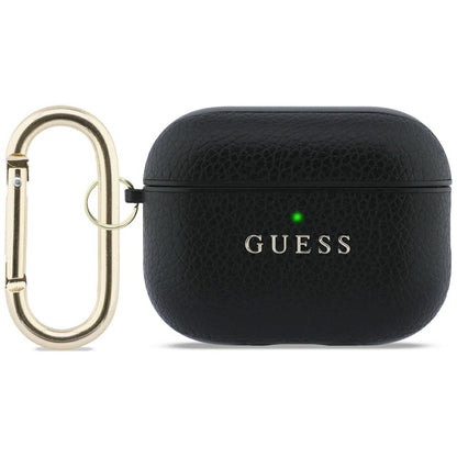 Guess Grained Classic Logo case for AirPods Pro 3 - black_0