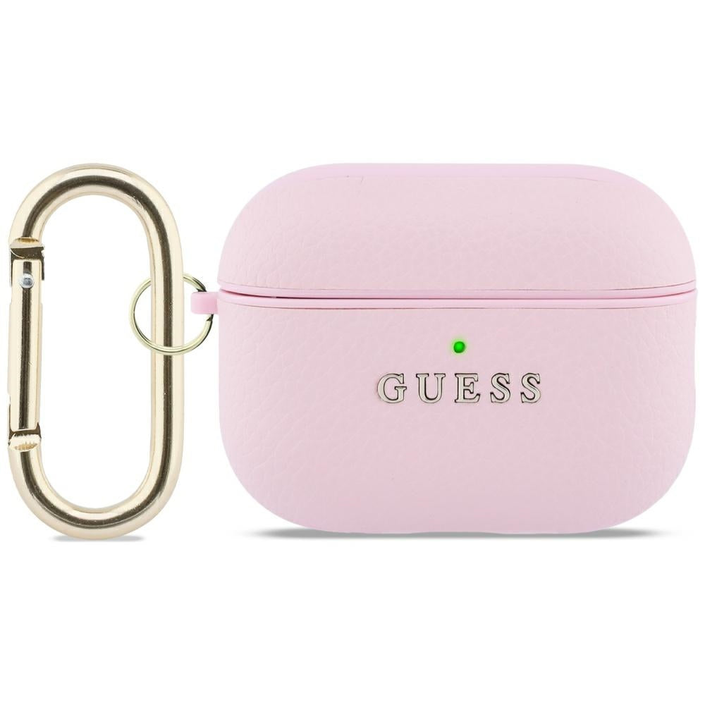Guess Grained Classic Logo Case for AirPods Pro 3 - Pink_0