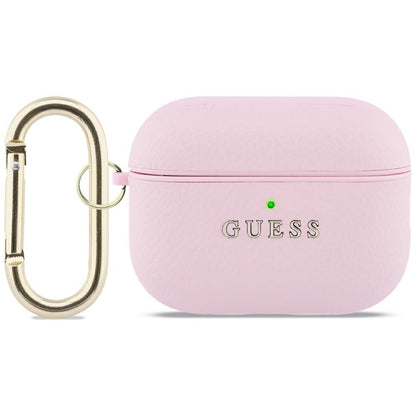 Guess Grained Classic Logo Case for AirPods Pro 3 - Pink_0