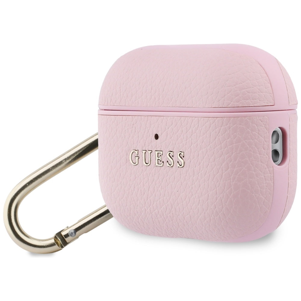 Guess Grained Classic Logo Case for AirPods Pro 3 - Pink_2