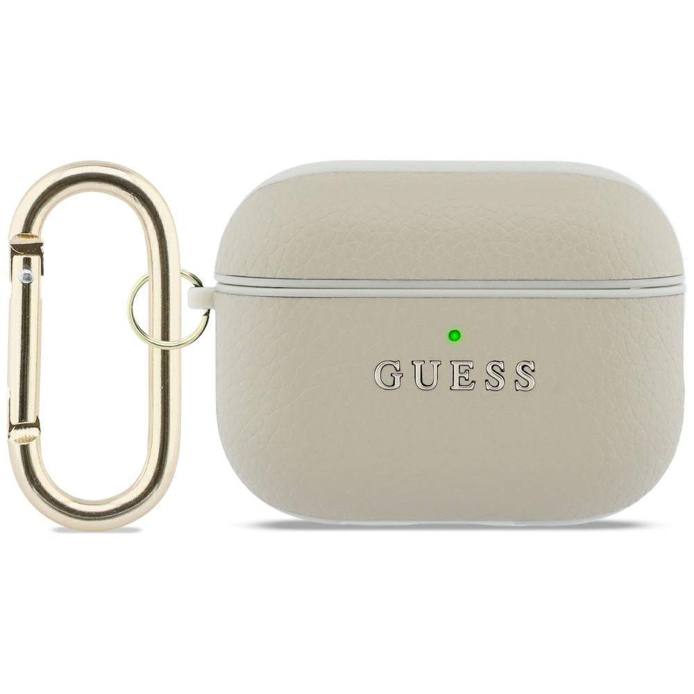 Guess Grained Classic Logo Hook case for AirPods Pro 3 - gold_0