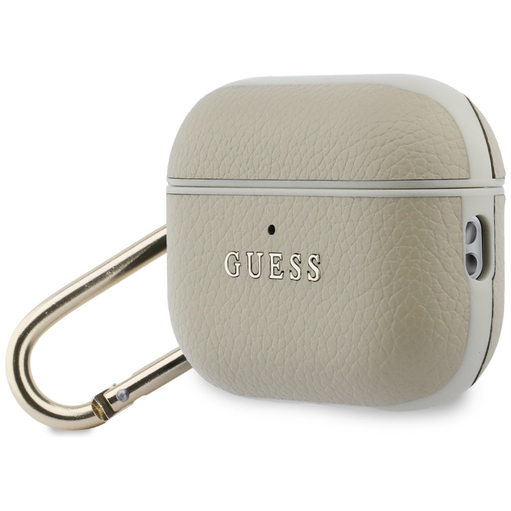 Guess Grained Classic Logo Hook case for AirPods Pro 3 - gold_2