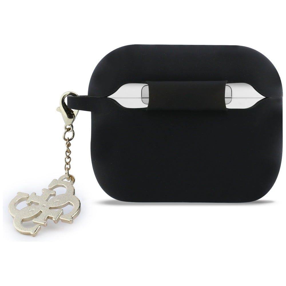 Guess Silicone 4G Charm Case for AirPods Pro 3 - Black_1