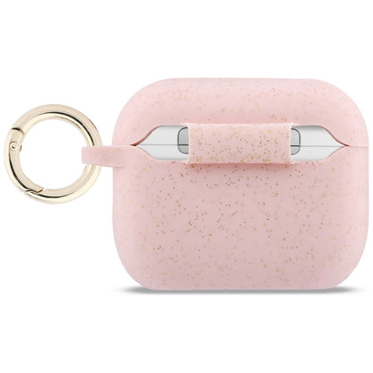 Guess Silicone Glitter Ring Case for AirPods Pro 3 - Pink_1