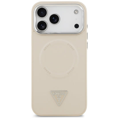 Guess Triangle Logo MagSafe Case for iPhone 17 Pro - Beige_2