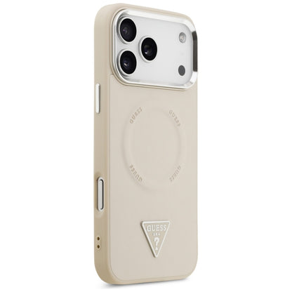 Guess Triangle Logo MagSafe Case for iPhone 17 Pro - Beige_3
