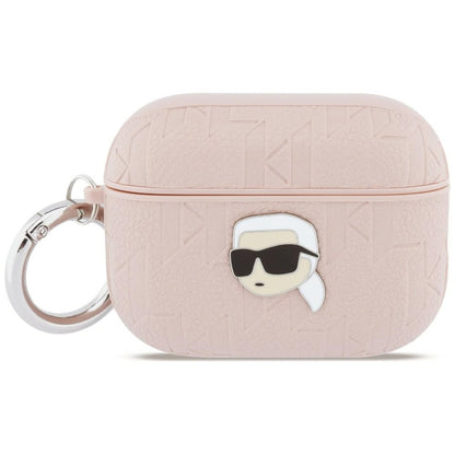 Karl Lagerfeld Monogram Karl Head Case for AirPods Pro 3 - Pink_0
