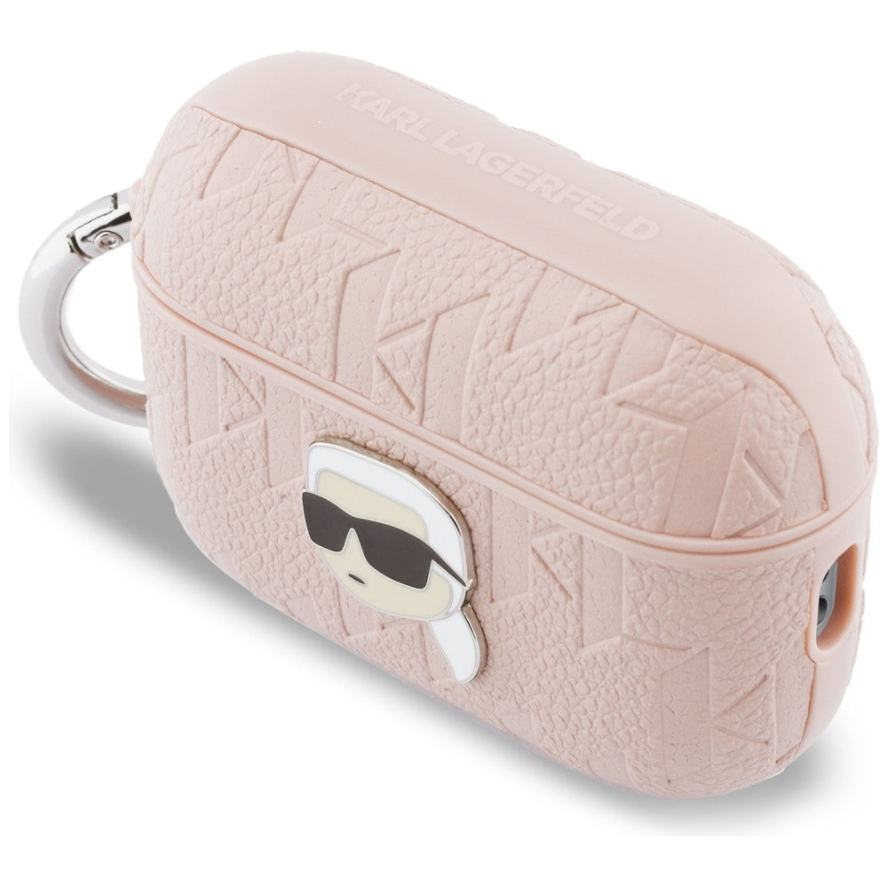Karl Lagerfeld Monogram Karl Head Case for AirPods Pro 3 - Pink_2