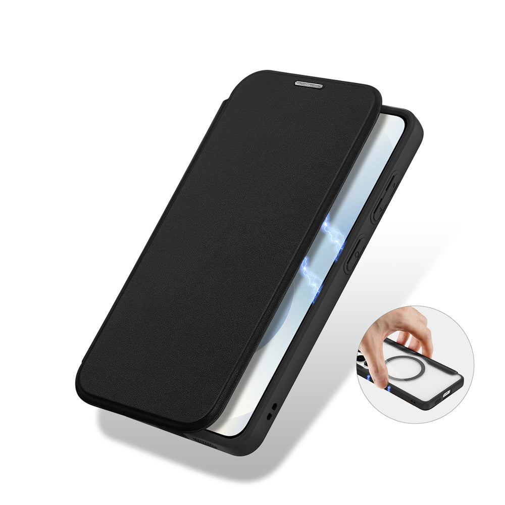 Dux Ducis Skin X Pro MagSafe Compatible Wallet Case for Samsung Galaxy S26+ - Black_5
