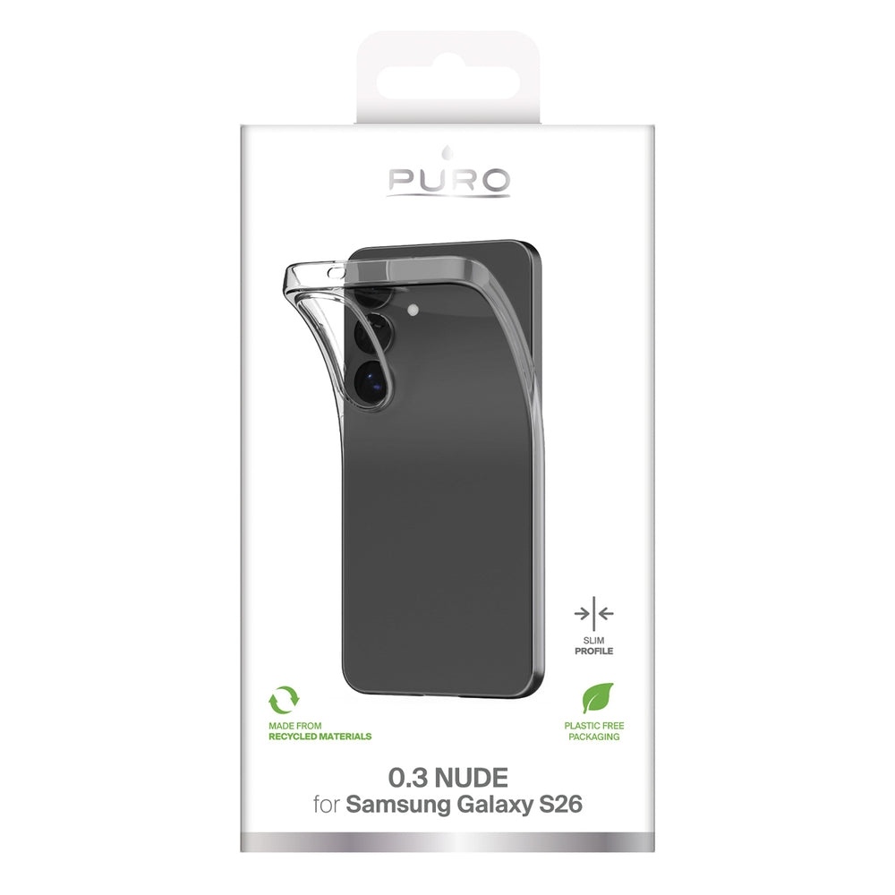 Puro 0.3 NUDE Case for Samsung Galaxy S26 - Transparent_1