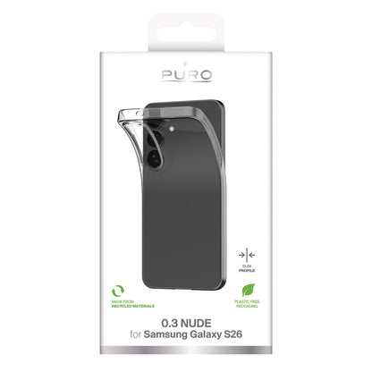 Puro 0.3 NUDE Case for Samsung Galaxy S26 - Transparent_1