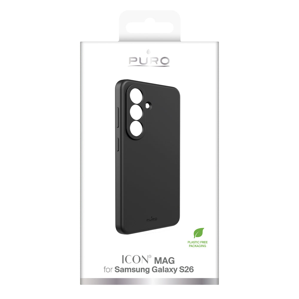 Puro ICON Silicone Case for Samsung Galaxy S26 - Black_1