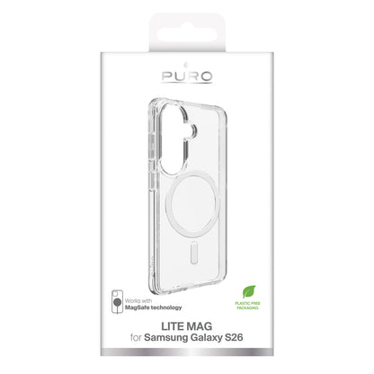 Puro LITE MAG Case for Samsung Galaxy S26 Compatible with MagSafe - Transparent_1