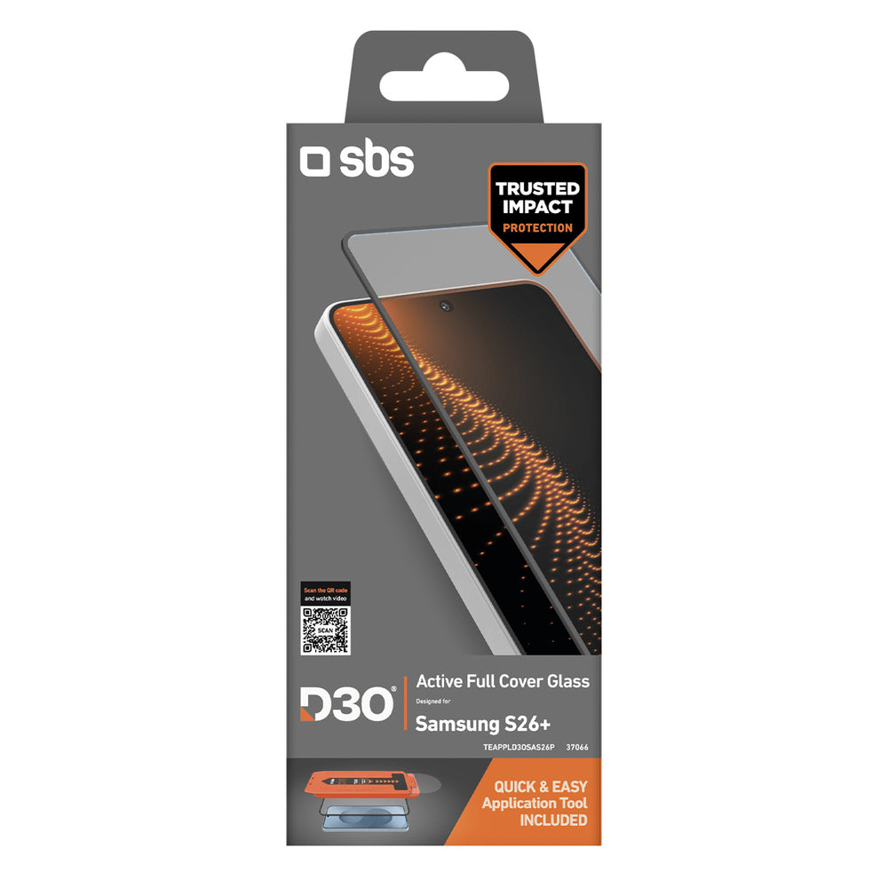 SBS D3O Tempered Glass for Samsung Galaxy S26 Plus with Applicator_1