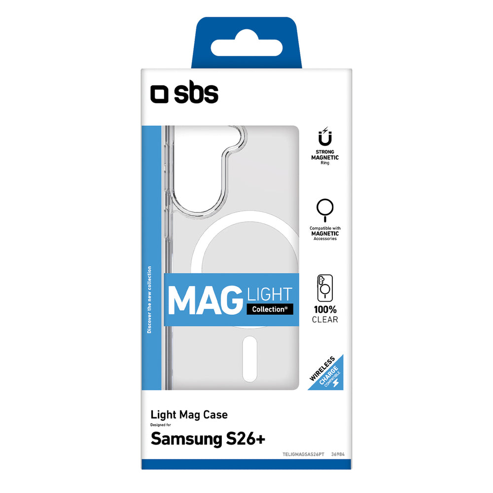 SBS Light Mag Case for Samsung Galaxy S26 Plus Compatible with MagSafe - Transparent_1