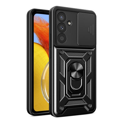 Hybrid Armor Camshield Case for Samsung Galaxy A37 - Black_0