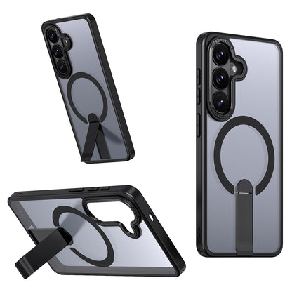 Hybrid Armor X Case for Samsung Galaxy A36 / A37 with Stand Compatible with MagSafe - Black_0