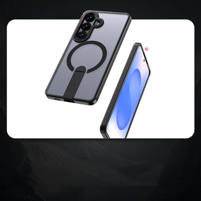 Hybrid Armor X Case for Samsung Galaxy A36 / A37 with Stand Compatible with MagSafe - Black_2