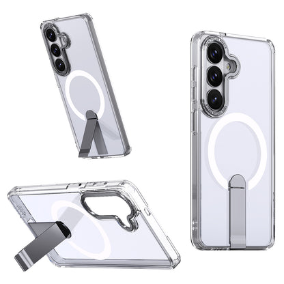 Hybrid Armor X Case for Samsung Galaxy A36 / A37 with Stand Compatible with MagSafe - Transparent_0