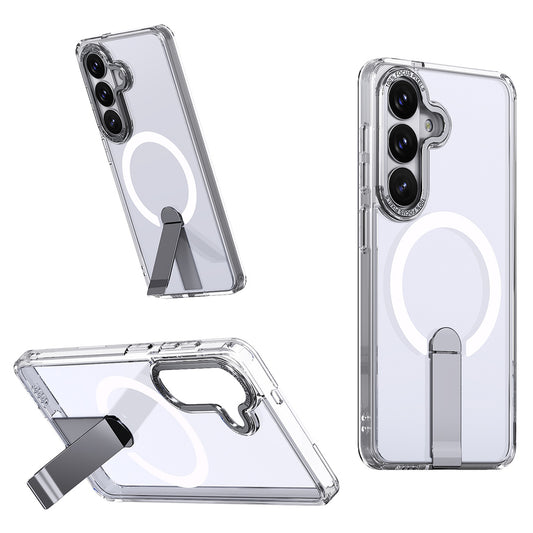 Hybrid Armor X Case for Samsung Galaxy A36 / A37 with Stand Compatible with MagSafe - Transparent_0