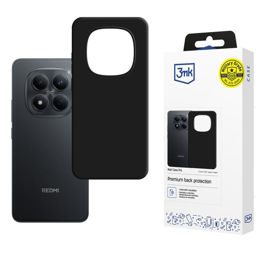 3mk Matt Case Pro case for Xiaomi Redmi Note 15 Pro 4G - matte black_0
