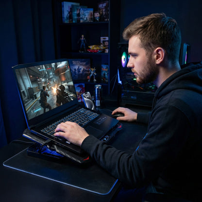 Wozinsky WDCX-015 StormPad RGB Gaming Cooling Laptop Stand - Black_5