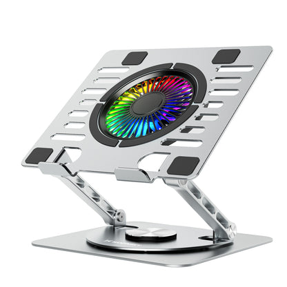 Wozinsky WDCX-X16-AS CoolBase RGB 360° cooling stand for laptop and tablet - silver_0