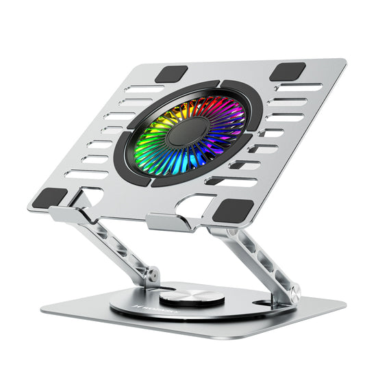 Wozinsky WDCX-X16-AS CoolBase RGB 360° cooling stand for laptop and tablet - silver_0