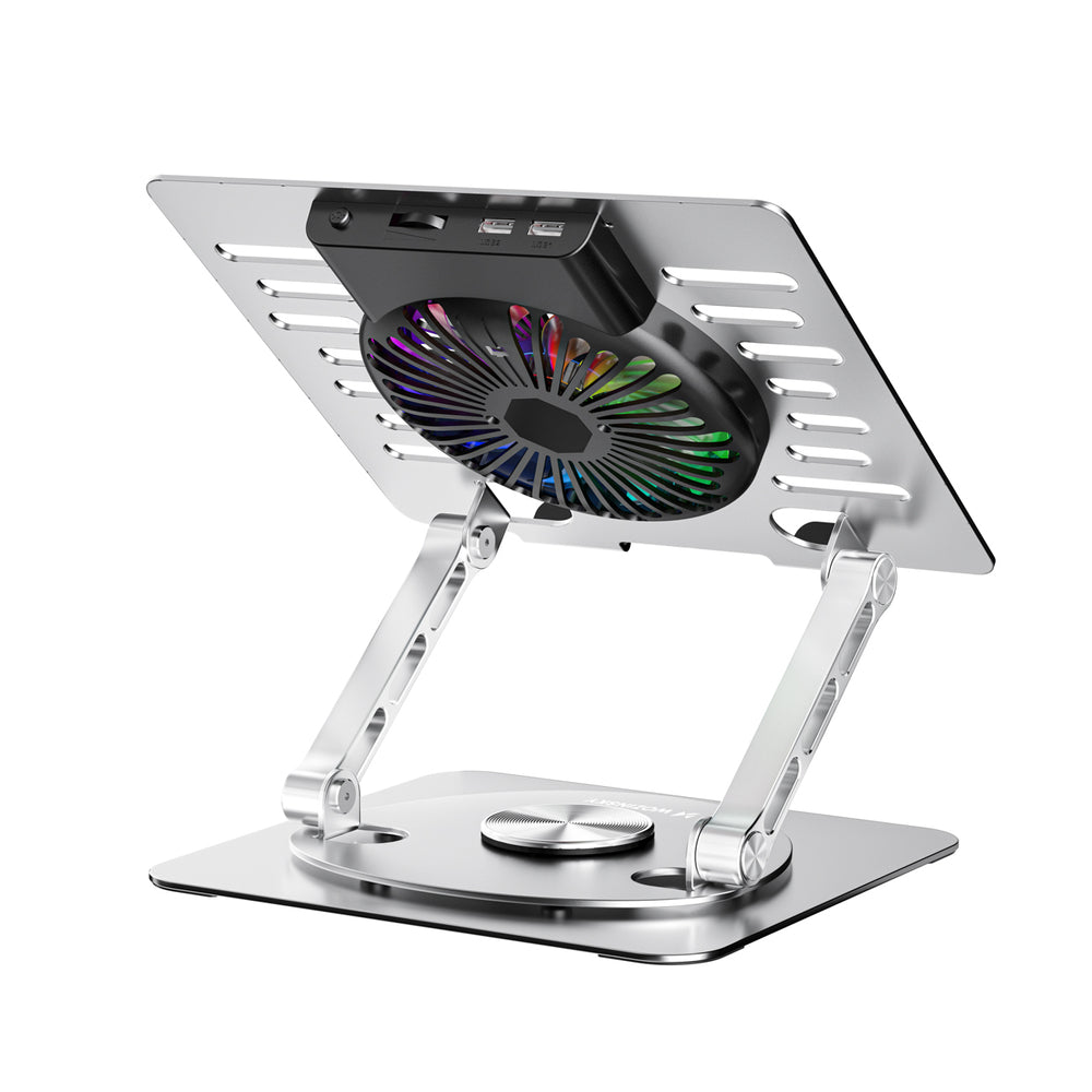 Wozinsky WDCX-X16-AS CoolBase RGB 360° cooling stand for laptop and tablet - silver_4