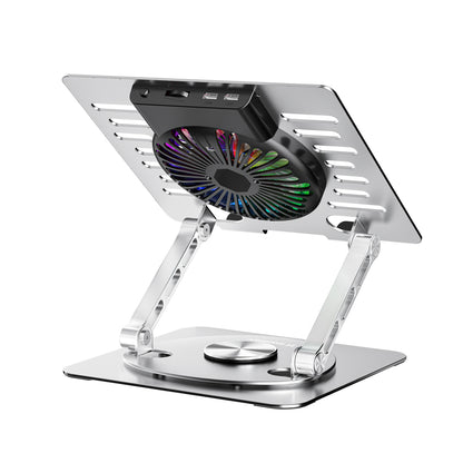 Wozinsky WDCX-X16-AS CoolBase RGB 360° cooling stand for laptop and tablet - silver_4
