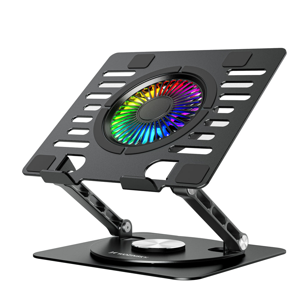 Wozinsky WDCX-X16-AS CoolBase RGB 360° Cooling Stand for Laptop and Tablet - Black_0