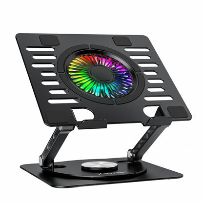 Wozinsky WDCX-X16-AS CoolBase RGB 360° Cooling Stand for Laptop and Tablet - Black_2