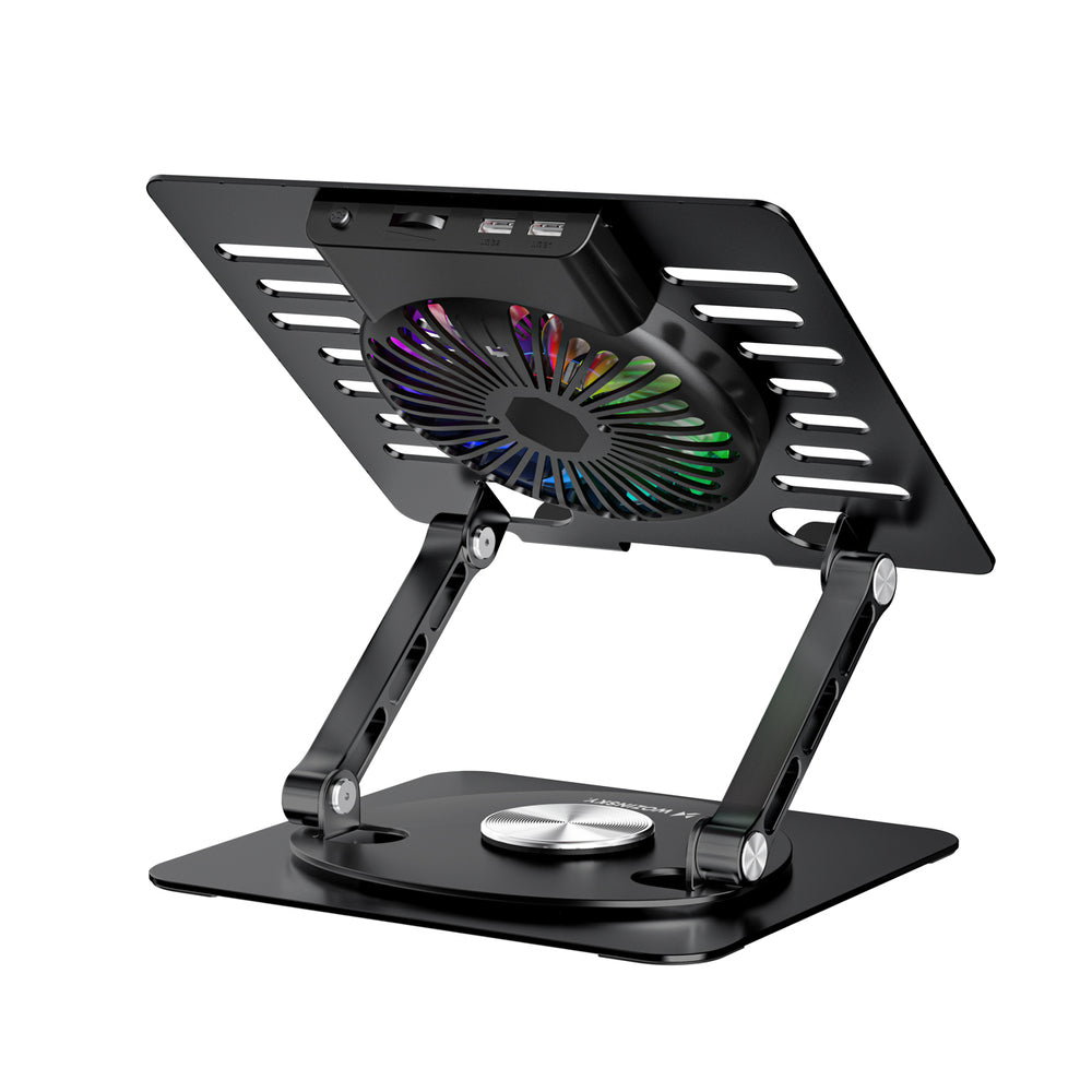 Wozinsky WDCX-X16-AS CoolBase RGB 360° Cooling Stand for Laptop and Tablet - Black_4