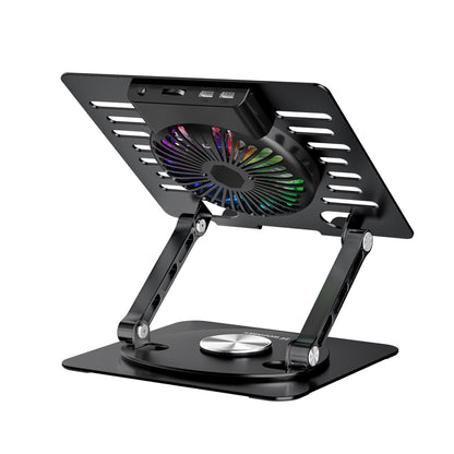 Wozinsky WDCX-X16-AS CoolBase RGB 360° Cooling Stand for Laptop and Tablet - Black_4