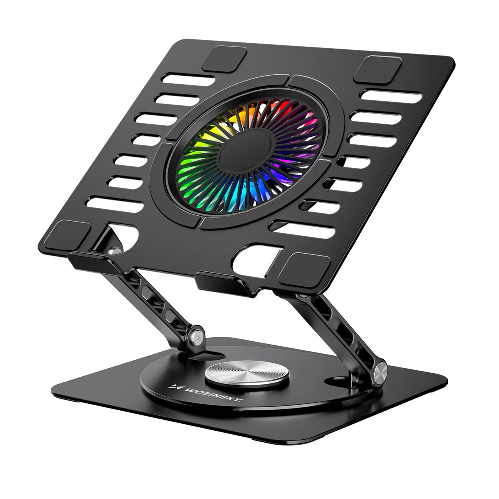 Wozinsky WDCX-X16-AS CoolBase RGB 360° Cooling Stand for Laptop and Tablet - Black_6