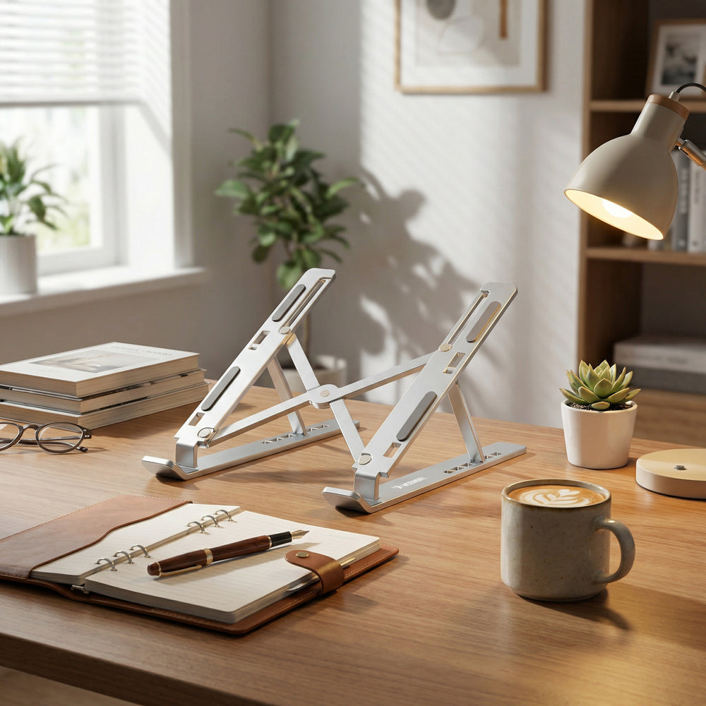 Wozinsky WDCX-X8S Foldable Adjustable Laptop Stand - Silver_10