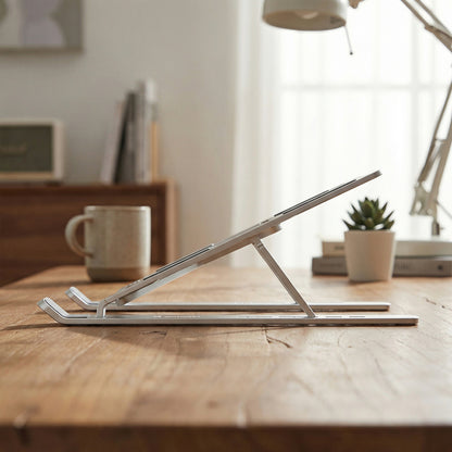 Wozinsky WDCX-X8S Foldable Adjustable Laptop Stand - Silver_11