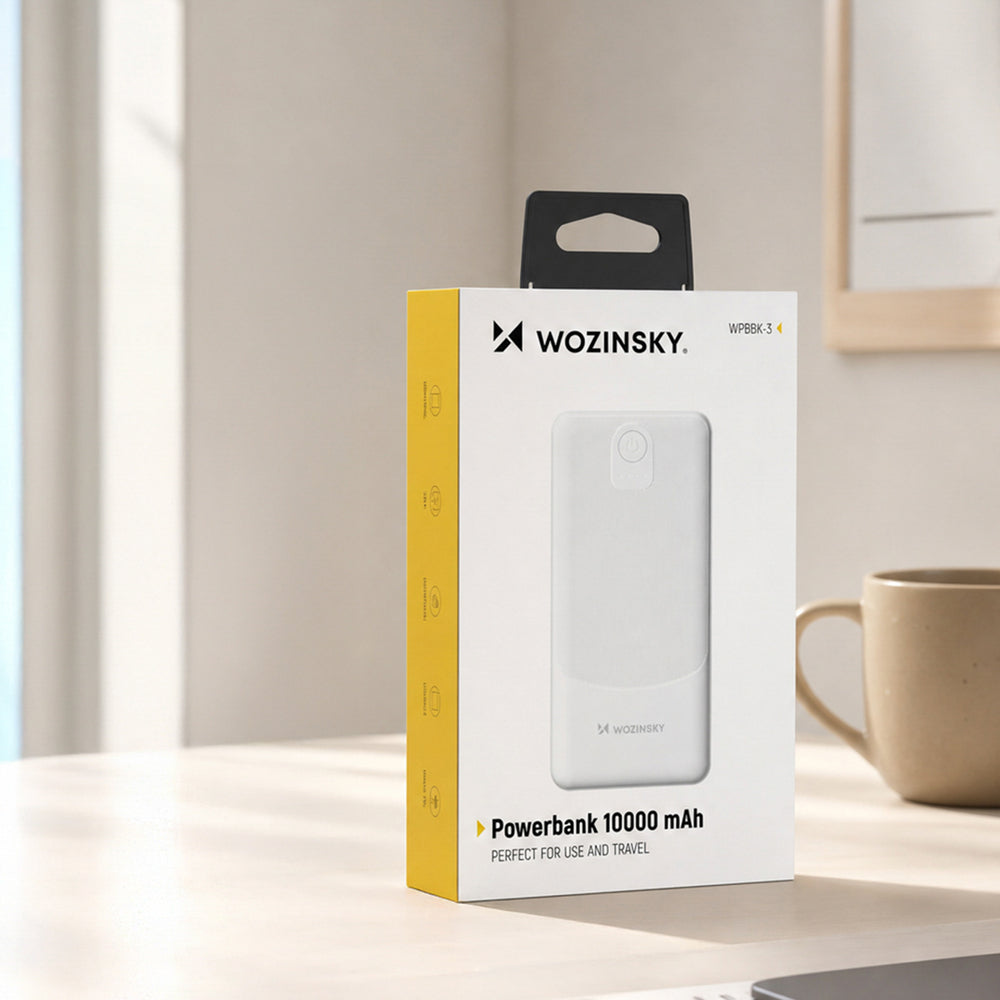 Powerbank Wozinsky Wpower WPBBK-3 10000 mAh 10W 2x USB-A 2A - white_10