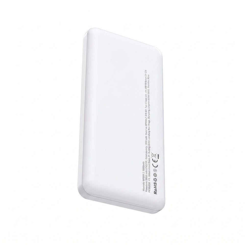 Powerbank Wozinsky Wpower WPBBK-3 10000 mAh 10W 2x USB-A 2A - white_2