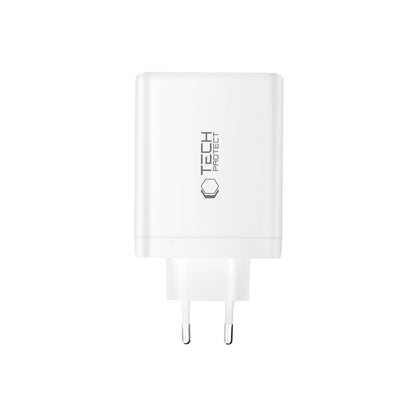 Tech-Protect NC140W-GAN 4-Port 140W Wall Charger - White_2