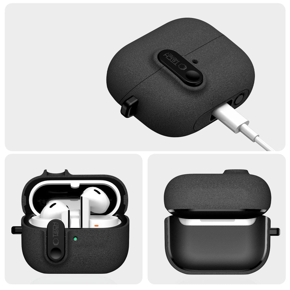 Tech-Protect Slim Hook Case for Samsung Galaxy Buds 3 / 3 FE / 3 Pro - Black_3