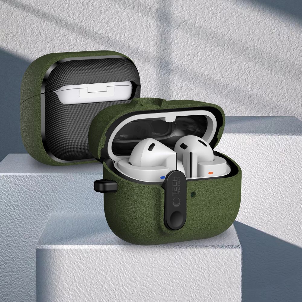 Tech-Protect Slim Hook Case for Samsung Galaxy Buds 3 / 3 FE / 3 Pro - Green_6
